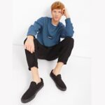 ⁦Vans Men's Asher Slipper Shoes - حذاء فانز آشر بدون رباط للرجال لون أسود⁩ - الصورة ⁦12⁩