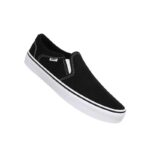 ⁦Vans Men's Asher Slipper Shoes - حذاء فانز آشر بدون رباط للرجال لون أسود وأبيض⁩ - الصورة ⁦5⁩
