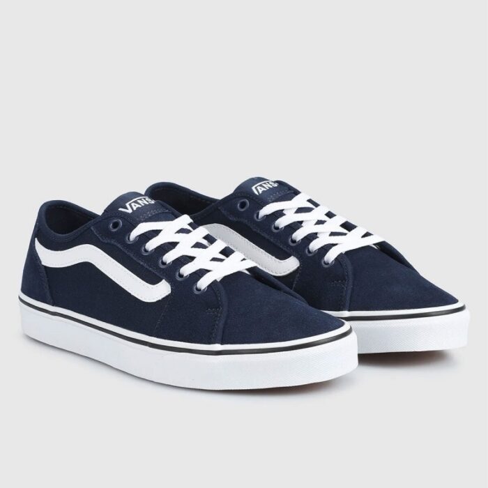 ⁦Vans Men's Filmore Decon Shoes - حذاء فانز فيلمور ديكون للرجال لون كحلي وأبيض⁩ - الصورة ⁦2⁩