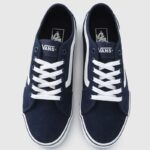 ⁦Vans Men's Filmore Decon Shoes - حذاء فانز فيلمور ديكون للرجال لون كحلي وأبيض⁩ - الصورة ⁦7⁩