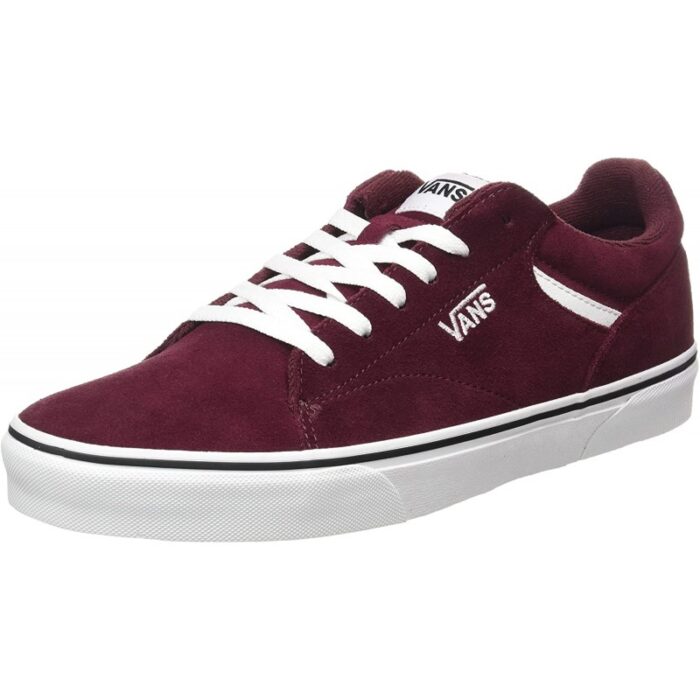 ⁦Vans Men's Seldan Shoes - حذاء فانز سيلدان للرجال لون أحمر وأبيض⁩ - الصورة ⁦3⁩