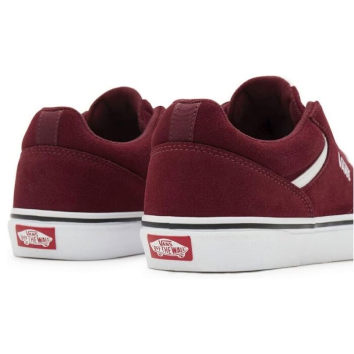 ⁦Vans Men's Seldan Shoes - حذاء فانز سيلدان للرجال لون أحمر وأبيض⁩ - الصورة ⁦9⁩