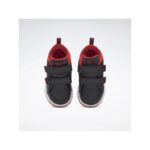 ⁦Reebok Kids' Weebok Clasp Low Shoes- حذاء ريبوك ويبوك كلاسب لو للأطفال لون أسود وأحمر⁩ - الصورة ⁦3⁩