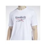 ⁦Reebok Mens' Classic Vector T Shirt- تيشيرت ريبوك كلاسيك فيكتور للرجال لون أبيض⁩ - الصورة ⁦4⁩