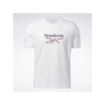 ⁦Reebok Mens' Classic Vector T Shirt- تيشيرت ريبوك كلاسيك فيكتور للرجال لون أبيض⁩ - الصورة ⁦5⁩