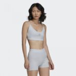 ⁦حمالة صدر بلوزة بنمط صدرية توب بطباعة شعار الماركة من اديداس للنساء لون سكني Adidas 2000 LUXE BRA TOP⁩ - الصورة ⁦4⁩