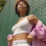 ⁦حمالة صدر بلوزة بنمط صدرية توب بطباعة شعار الماركة من اديداس للنساء لون سكني Adidas 2000 LUXE BRA TOP⁩ - الصورة ⁦8⁩