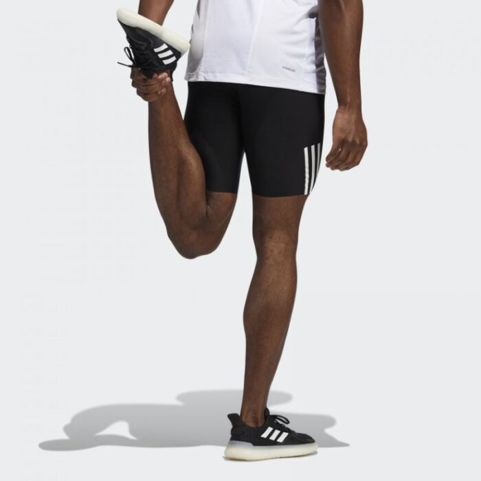 ⁦Adidas Mens' AEROREADY Lyte Ryde Techfit Short- شورت اديداس ارةريدي للرجال لون أسود⁩ - الصورة ⁦3⁩