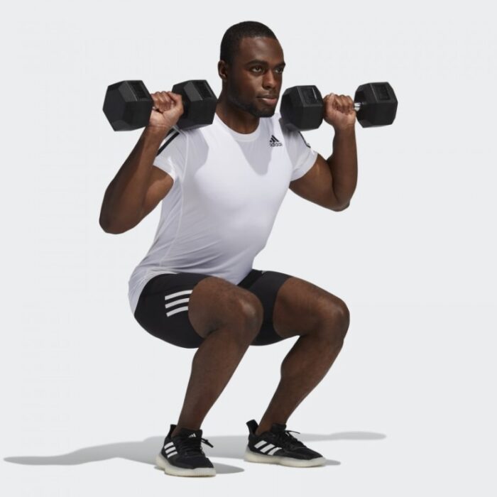 ⁦Adidas Mens' AEROREADY Lyte Ryde Techfit Short- شورت اديداس ارةريدي للرجال لون أسود⁩ - الصورة ⁦4⁩