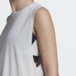 ⁦adidas Women's Karlie Kloss Loose Tank Top - White- توب تانك اديداس كارلي كلوس للنساء لون أبيض⁩ - الصورة ⁦7⁩