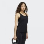 ⁦بلوزة كت بدون اكمام توب تانك من اديداس للنساء لون أسود Adidas PRIMEBLUE SPORT   TANK TOP⁩ - الصورة ⁦4⁩