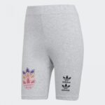 adidas Women's Logo Play Short Tights - Grey- شورت اديداس لوجو بلي للنساء لون رمدي