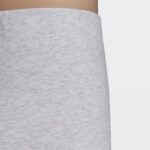 ⁦adidas Women's Logo Play Short Tights - Grey- شورت اديداس لوجو بلي للنساء لون رمدي⁩ - الصورة ⁦6⁩
