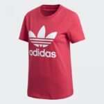 adidas Womens' Trefoil Tee - Pink- تيشيرت اديداس تريفول للنساء لون زهري