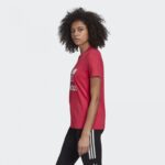 ⁦adidas Womens' Trefoil Tee - Pink- تيشيرت اديداس تريفول للنساء لون زهري⁩ - الصورة ⁦4⁩