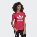 ⁦adidas Womens' Trefoil Tee - Pink- تيشيرت اديداس تريفول للنساء لون زهري⁩ - الصورة ⁦6⁩