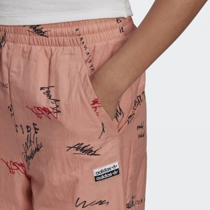 ⁦adidas Womens' R.Y.V. Track Pants - Pink- بنطلون اديداس ار واي في تراك للنساء لون زهري⁩ - الصورة ⁦7⁩