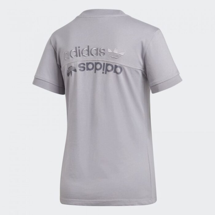 ⁦adidas Womens' Originals R.Y.V. TEE -Grey- تيشيرت اديداس للنساء لون رمادي⁩ - الصورة ⁦2⁩