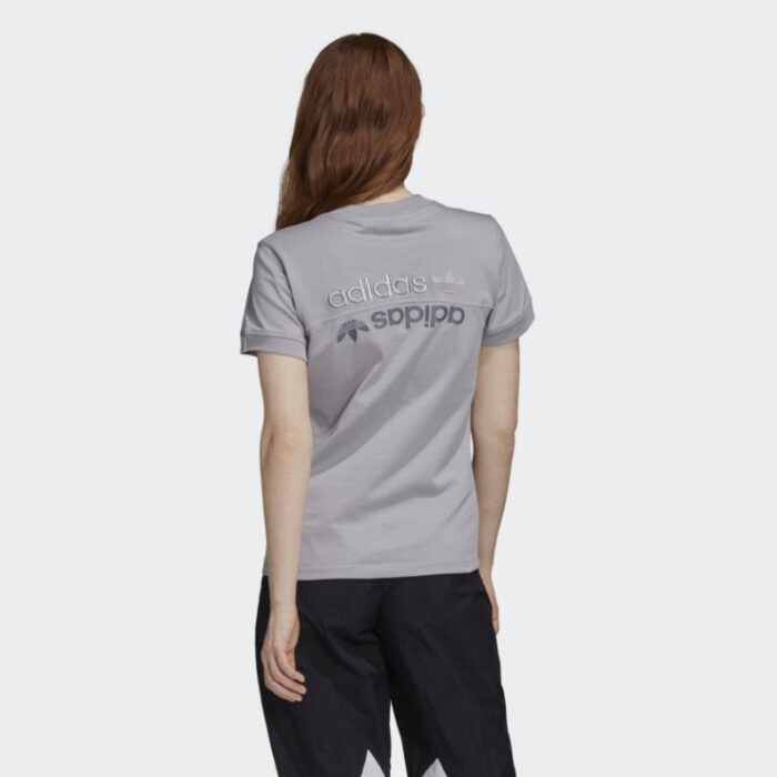 ⁦adidas Womens' Originals R.Y.V. TEE -Grey- تيشيرت اديداس للنساء لون رمادي⁩ - الصورة ⁦5⁩