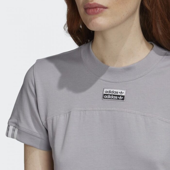 ⁦adidas Womens' Originals R.Y.V. TEE -Grey- تيشيرت اديداس للنساء لون رمادي⁩ - الصورة ⁦7⁩
