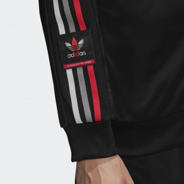 ⁦adidas Long Sleeve Zip Up Chile 20 Black⁩ - الصورة ⁦9⁩