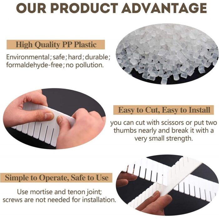 ⁦مُنظم ومقسم جوارير 4 قطع قابل للتعديل⁩ - الصورة ⁦13⁩