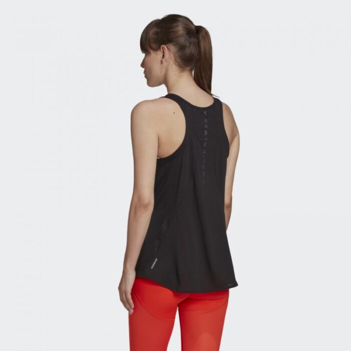 ⁦adidas Womens' Karlie Kloss Long Tank Top - Black- توب تانك اديداس كيرلي كلوز للنساء لون أسود⁩ - الصورة ⁦5⁩