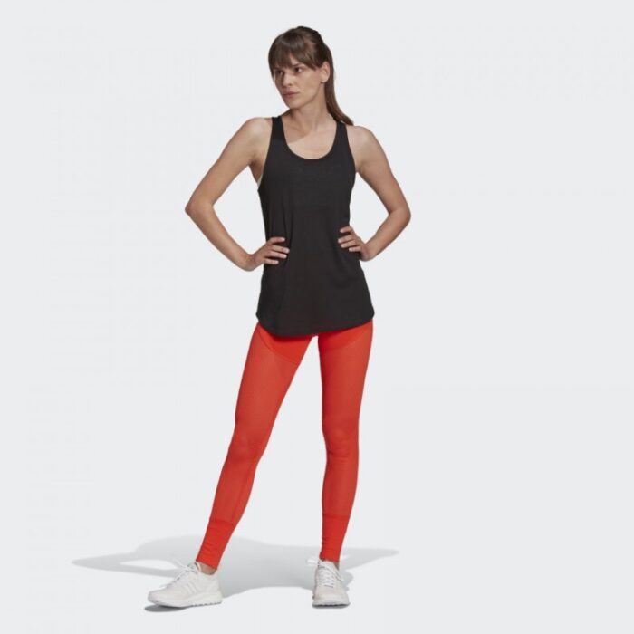 ⁦adidas Womens' Karlie Kloss Long Tank Top - Black- توب تانك اديداس كيرلي كلوز للنساء لون أسود⁩ - الصورة ⁦7⁩