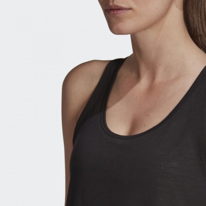 ⁦adidas Womens' Karlie Kloss Long Tank Top - Black- توب تانك اديداس كيرلي كلوز للنساء لون أسود⁩ - الصورة ⁦8⁩