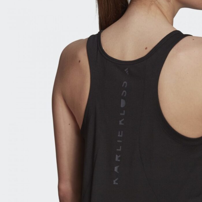 ⁦adidas Womens' Karlie Kloss Long Tank Top - Black- توب تانك اديداس كيرلي كلوز للنساء لون أسود⁩ - الصورة ⁦10⁩