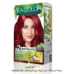 SEA COLORصبغة شعر5/65 احمر فراولة دون أمونيا 100 م