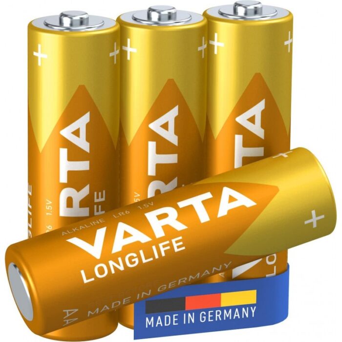 ⁦بطاريات فارتا لونغ لايف AA 4 Varta Batteries Longlife AA 4⁩ - الصورة ⁦2⁩