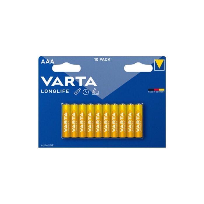 10306431_67db119cd19e2 بطاريات فارتا لونغ لايف AAA 10 Varta Batteries Longlife AAA 10 - الصورة 1