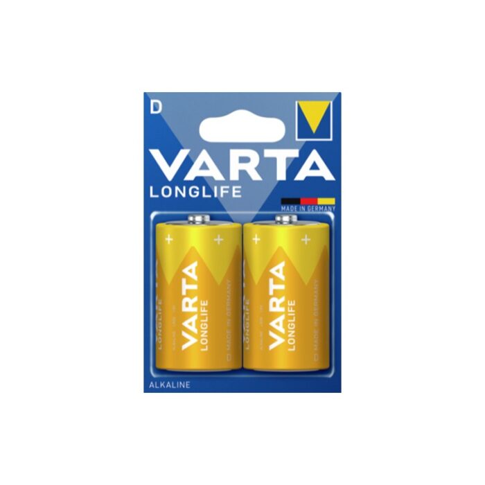 ⁦بطاريات فارتا لونغ لايف D 2 Varta Batteries Longlife D 2⁩ - الصورة ⁦1⁩