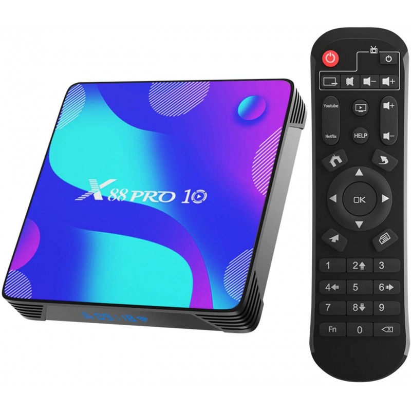 ⁦TV Smart Box X88 Pro 10 android 16GB & 2GB RAM 4K رسيفر⁩ - الصورة ⁦1⁩