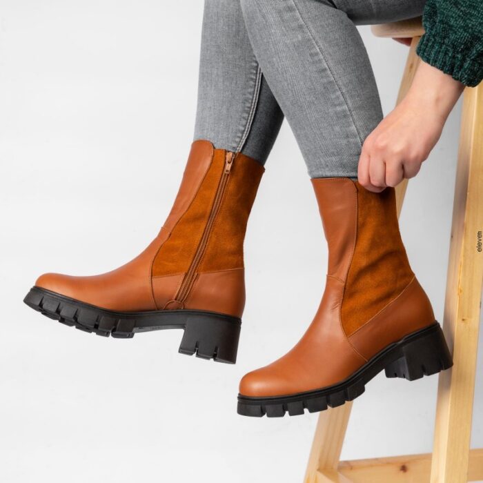 10307098_67db12ca3fe43 حذاء ستاتي جلد ساق طويل من روك - الصورة 1