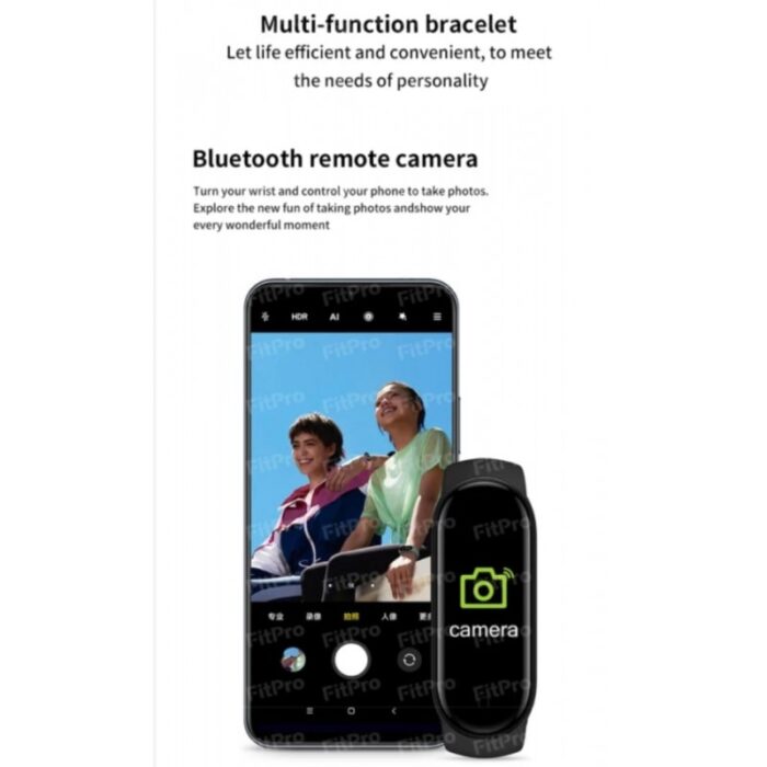 ⁦Unisex M6 Smart Watch Fitness Sports Smart Band Watch Fitpro Version - ساعة سمارت رقمية⁩ - الصورة ⁦2⁩