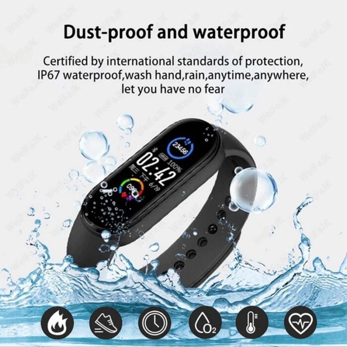 ⁦Unisex M6 Smart Watch Fitness Sports Smart Band Watch Fitpro Version - ساعة سمارت رقمية⁩ - الصورة ⁦8⁩