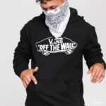 Vans Men's OTW Pullover Hoodie T-Shirt  - تيشيرت فانز هودي أو تي دبليو للرجال مع غطاء للرأس لون أسود