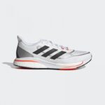 ⁦adidas Supernova+ Shoes-  حذاء اديداس سوبر نوفا بلس للرجال لون أبيض ورمادي⁩ - الصورة ⁦2⁩