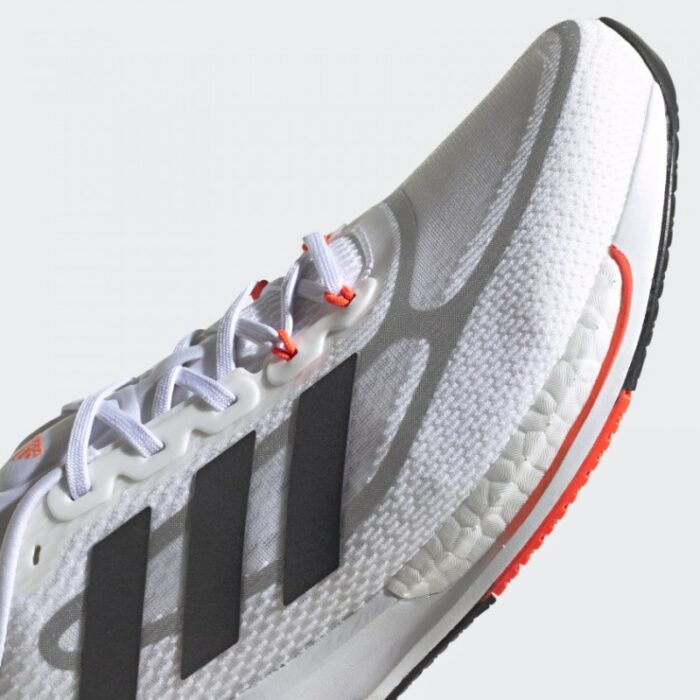 ⁦adidas Supernova+ Shoes-  حذاء اديداس سوبر نوفا بلس للرجال لون أبيض ورمادي⁩ - الصورة ⁦10⁩