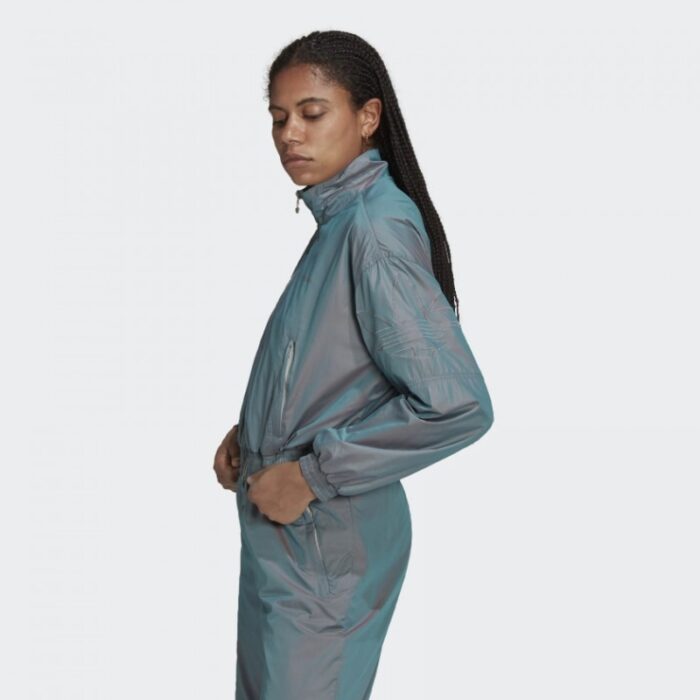 ⁦adidas Womens' Adicolor Iridescent Track Jacket - Multicolor- جاكيت اديداس ادي كلر للنساء⁩ - الصورة ⁦3⁩