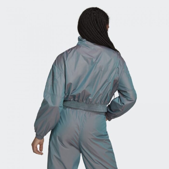 ⁦adidas Womens' Adicolor Iridescent Track Jacket - Multicolor- جاكيت اديداس ادي كلر للنساء⁩ - الصورة ⁦4⁩