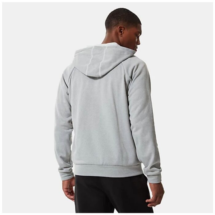 ⁦The North Face Men's M Exploration Zip Hoodie  - جاكيت ذا نورث فيس ام اكسبلوريشن هودي للرجال لون رمادي⁩ - الصورة ⁦2⁩