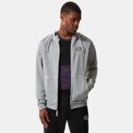⁦The North Face Men's M Exploration Zip Hoodie  - جاكيت ذا نورث فيس ام اكسبلوريشن هودي للرجال لون رمادي⁩ - الصورة ⁦4⁩