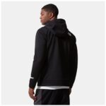 ⁦The North Face Men's Mountain Athletics Overlay Jacket -  جاكيت ذا نورث فيس مونتين اثليتيك اوفرلي للرجال لون أسود ورمادي⁩ - الصورة ⁦2⁩