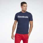 تيشيرت ريبوك جي اس لينر ريد للرجال لون كحلي - Reebok Men's GS Linear Read T-Shirt- Navy