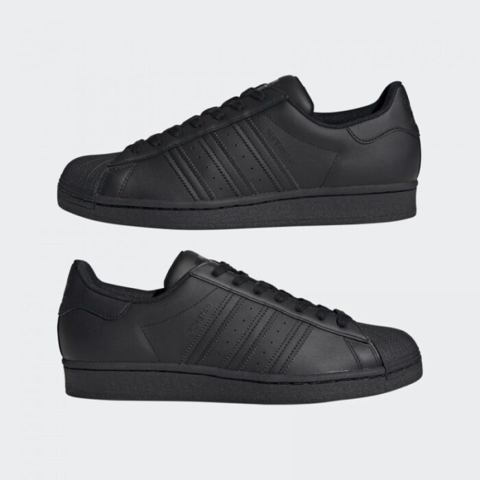 حذاء سوبر ستار من اديداس للرجال حذاء ركض عصري لون أسود adidas SUPERSTAR SHOES - Image 8