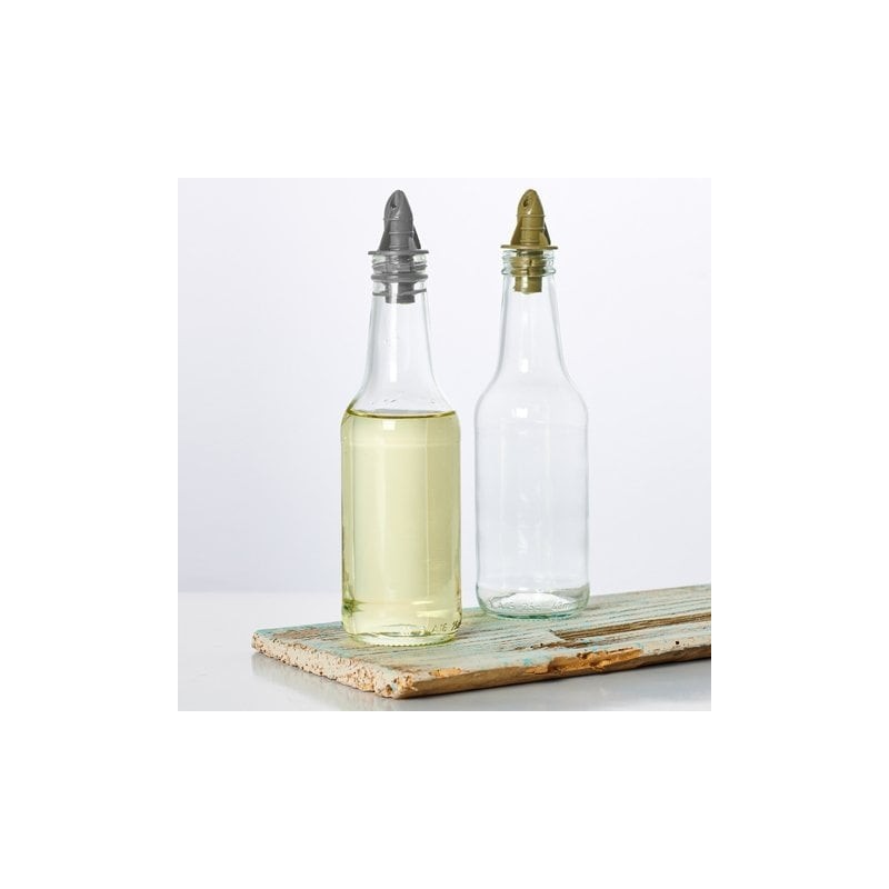 ⁦طقم 2 قنينة زيت  زجاج صغيرة⁩ - الصورة ⁦1⁩