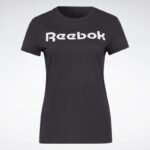 ⁦تيشيرت ريبوك اسينشيال جرافيك للنساء لون أسود - Reebok Women's Training Essential Graphic T-Shirt - Black⁩ - الصورة ⁦6⁩